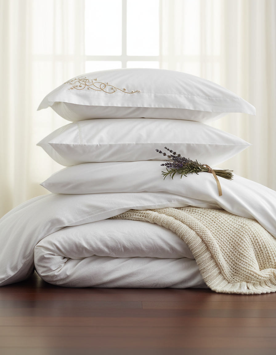 Luxury 100% Egyptian Cotton Bedding Set – 500 Thread Count | SuiteSheets